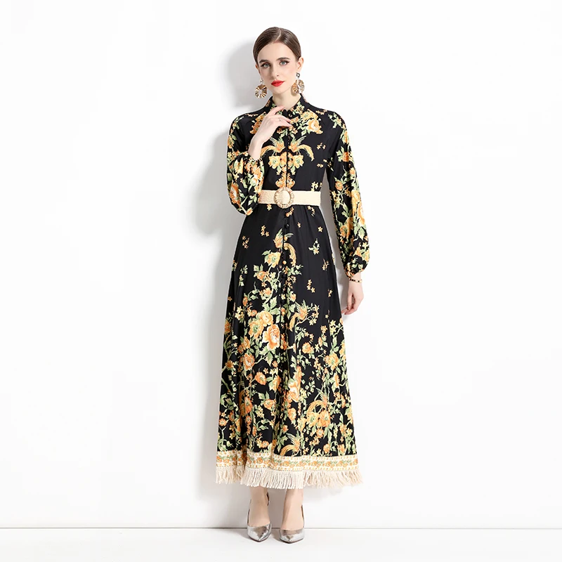 2023 New Fashion Chiffon Printed Dress Women's Summer Vintage Long Sleeve Versatile Loose Fit Leisure Party Dress Vestidos
2023 New Fashion Chiffon Printed Dress Women's Summer Vintage Long Sleeve Versatile Loose Fit Leisure Party Dress Vestidos