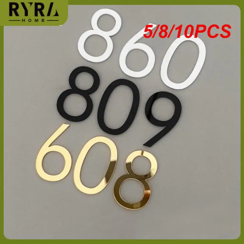 5/8/10PCS Floating Exterior House Number On The Door Extra Large Apartment Building Acrylic Modern Number Signs Plating Digital
5/8/10PCS Floating Exterior House Number On The Door Extra Large Apartment Building Acrylic Modern Number Signs Plating Digital
