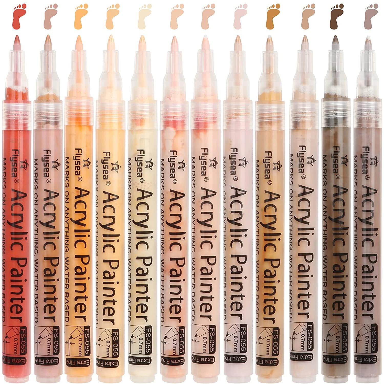12 Colors Skin Tones Art Markers 0.7mm Extra Fine Tip Acrylic Paint Pens Sketch Portrait Manga Drawing Illustration Sketching
12 Colors Skin Tones Art Markers 0.7mm Extra Fine Tip Acrylic Paint Pens Sketch Portrait Manga Drawing Illustration Sketching