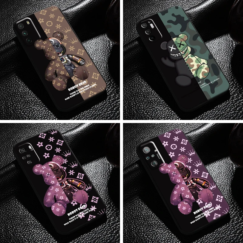 Luxury Fashion Bear For Xiaomi Redmi Note 10 10S Pro Max Note 10T 5G Phone Case Coque Funda Back Black Liquid Silicon
Luxury Fashion Bear For Xiaomi Redmi Note 10 10S Pro Max Note 10T 5G Phone Case Coque Funda Back Black Liquid Silicon