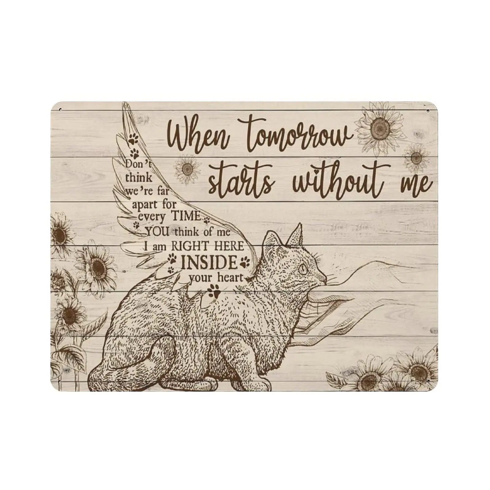 Retro Thick Metal Tin Sign- When Tomorrow Starts Without Me Tin Sign -Novelty Cat Posters,Home Decor Wall Art,Funny Signs for Ho
Retro Thick Metal Tin Sign- When Tomorrow Starts Without Me Tin Sign -Novelty Cat Posters,Home Decor Wall Art,Funny Signs for Ho