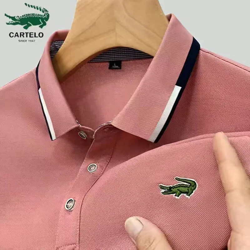 Summer Brand Embroidered Polo Shirt Men Hot High Quality Men's Short Sleeve Breathable Top Business Casual Polo-shirt for Men
Summer Brand Embroidered Polo Shirt Men Hot High Quality Men's Short Sleeve Breathable Top Business Casual Polo-shirt for Men
