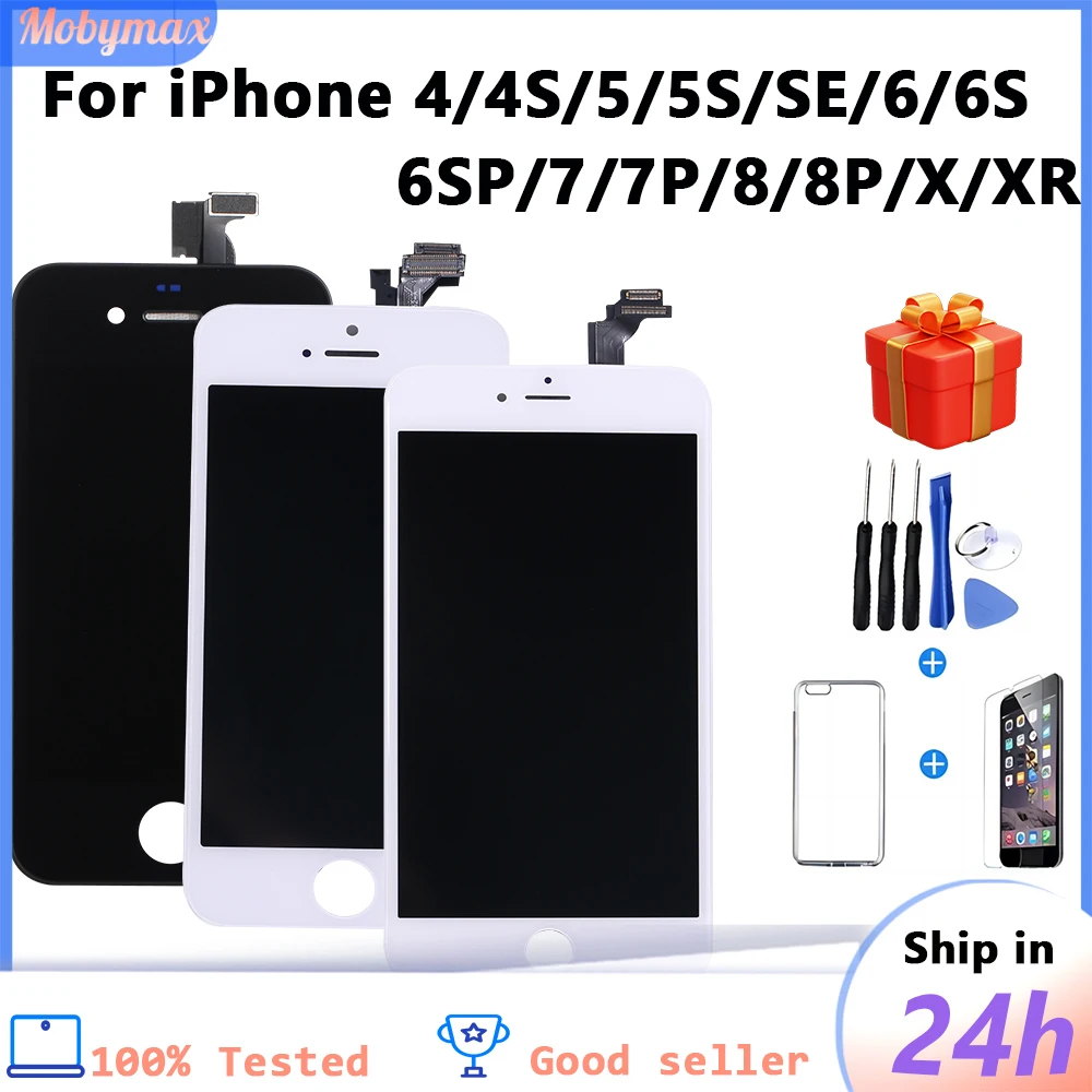 AAA+++ Quality LCD with Gifts For iPhone 4 4S 5 5S SE Touch Screen Digitizer LCD for iPhone7 8 X XS XR Assembly Replacement
AAA+++ Quality LCD with Gifts For iPhone 4 4S 5 5S SE Touch Screen Digitizer LCD for iPhone7 8 X XS XR Assembly Replacement