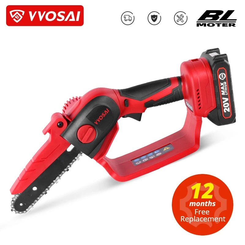 WOSAI 20V Brushless Chainsaw 6 Inch Mini Electric Saw Cordless Handheld Pruning Saw Portable Wood Cutting Tool MT-Series
WOSAI 20V Brushless Chainsaw 6 Inch Mini Electric Saw Cordless Handheld Pruning Saw Portable Wood Cutting Tool MT-Series