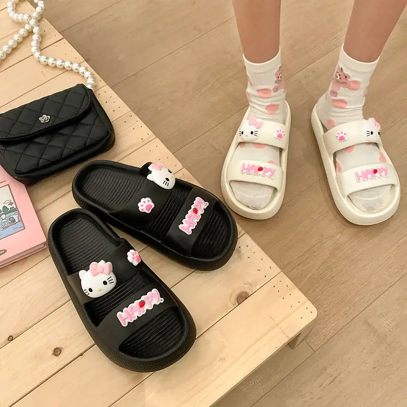 Hello Kitty Sanrio Cute Slippers Girl Summer Ins Cartoon Kawaii Anime Home Bathroom Non-Slip Sandals for Girl Birthday Gift
Hello Kitty Sanrio Cute Slippers Girl Summer Ins Cartoon Kawaii Anime Home Bathroom Non-Slip Sandals for Girl Birthday Gift