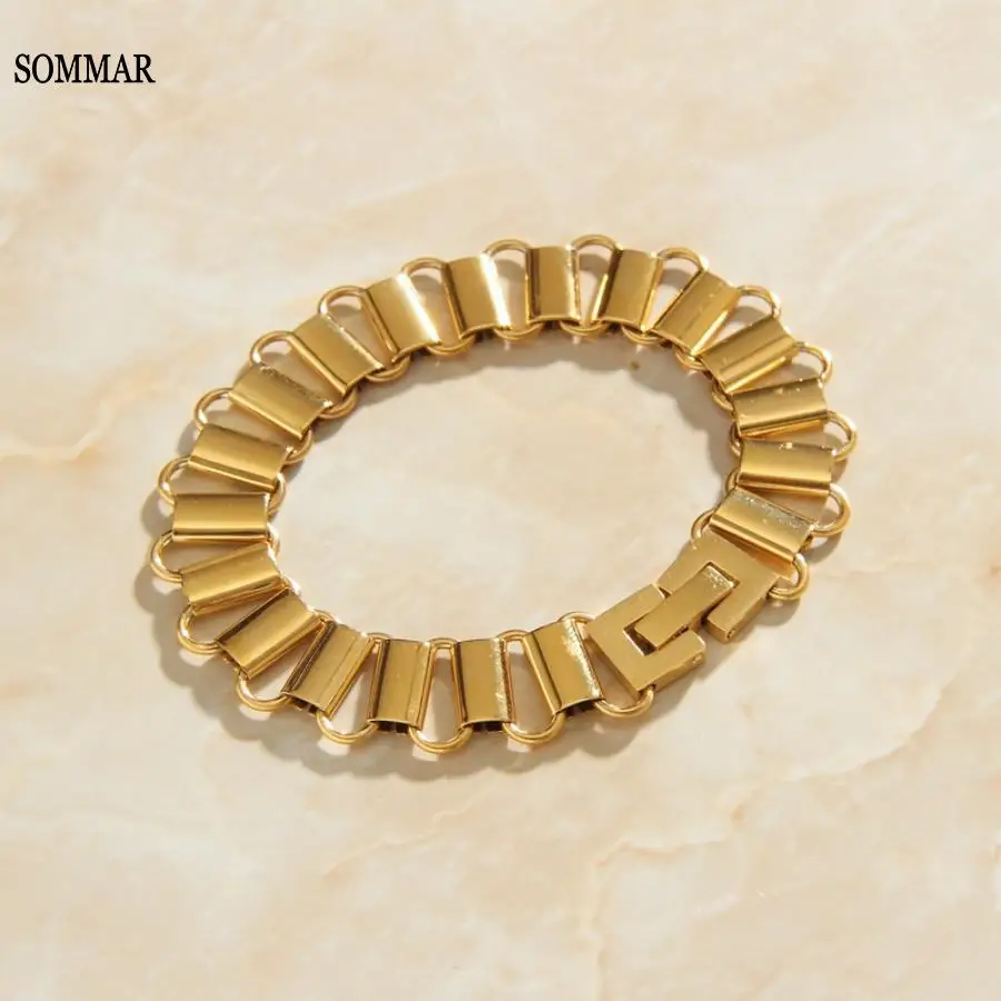 SOMMAR NEW!! Gold Plated bracelets for women Simple retro wide version bracelet friendship bracelets jewelery
SOMMAR NEW!! Gold Plated bracelets for women Simple retro wide version bracelet friendship bracelets jewelery