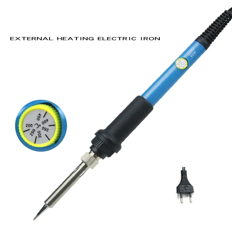 Soldering Iron Adjustable Temperature Electric 220V 60W 80W Welding Solder Rework Ceramic Heat Core Pencil Tips Repair Tool EU
Soldering Iron Adjustable Temperature Electric 220V 60W 80W Welding Solder Rework Ceramic Heat Core Pencil Tips Repair Tool EU