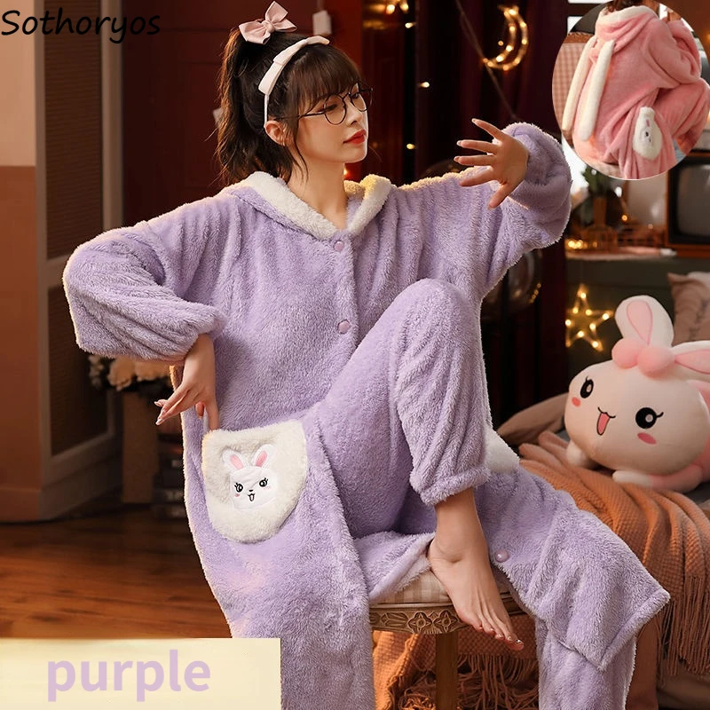 Robe Sets Women Chic Ulzzang Sweet Fashion Cozy Soft Kawaii Hooded Robes Females Coral Velvet Thick Fall Winter Newest Homewear 
Robe Sets Women Chic Ulzzang Sweet Fashion Cozy Soft Kawaii Hooded Robes Females Coral Velvet Thick Fall Winter Newest Homewear