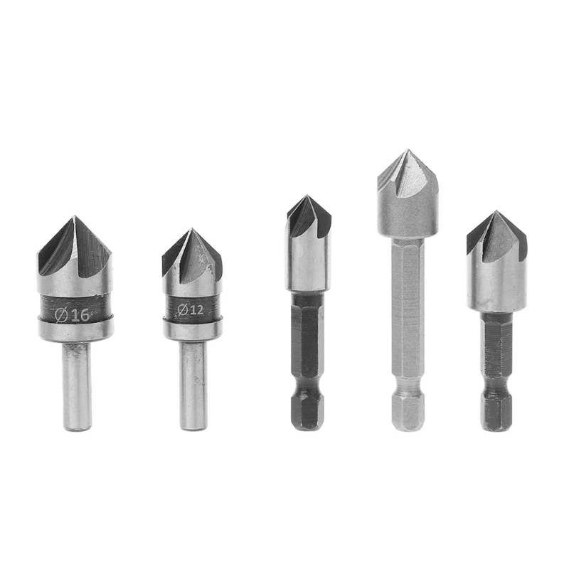 5Pcs 82 Degree Chamfer Angle HSS 5 Flute Countersink Drill Bit Set Tools Drop Shipping
5Pcs 82 Degree Chamfer Angle HSS 5 Flute Countersink Drill Bit Set Tools Drop Shipping