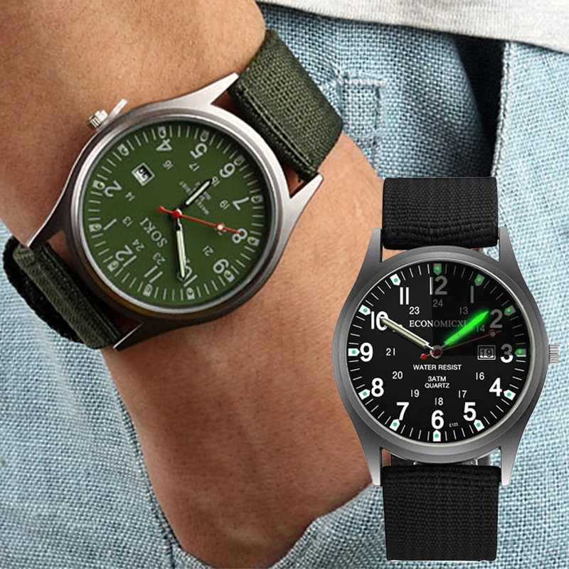 SOKI Fashion Luminous Men's Watch Luxury Sports Calendar Date Male Nylon Band Quartz Wristwatches Modern Relogio Masculino
SOKI Fashion Luminous Men's Watch Luxury Sports Calendar Date Male Nylon Band Quartz Wristwatches Modern Relogio Masculino