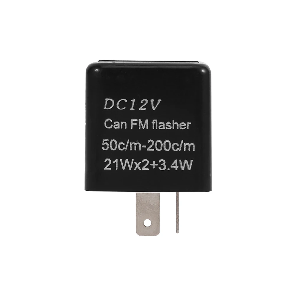 Universal Motorcycle Turn Signal Indicator 2-Pin Speed Adjustable LED Flasher Relay 12V Black For Turn Signal Light Blinker
Universal Motorcycle Turn Signal Indicator 2-Pin Speed Adjustable LED Flasher Relay 12V Black For Turn Signal Light Blinker