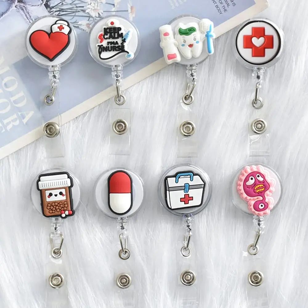 4Pcs Cute Portable Work Card Clip Durable ID Card Badge Holder Retractable Keychain Doctor Nurse Clip Badge Reel Clip
4Pcs Cute Portable Work Card Clip Durable ID Card Badge Holder Retractable Keychain Doctor Nurse Clip Badge Reel Clip