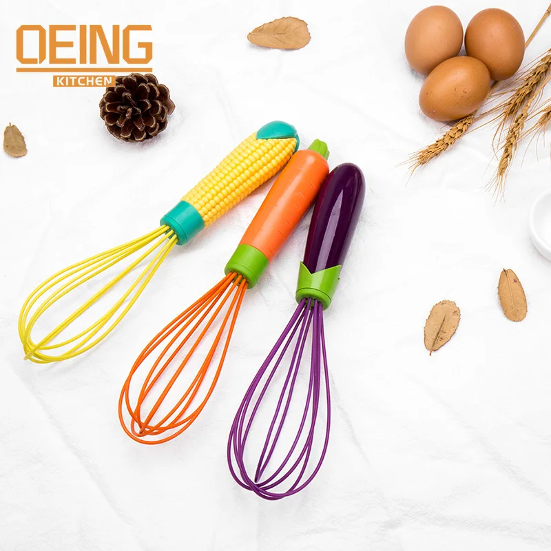 New Handle Silicone Whisk Manual Egg Beater Mixer Non-Slip Easy To Clean Egg Beater Milk Frother Kitchen Cooking Baking Gadget
New Handle Silicone Whisk Manual Egg Beater Mixer Non-Slip Easy To Clean Egg Beater Milk Frother Kitchen Cooking Baking Gadget