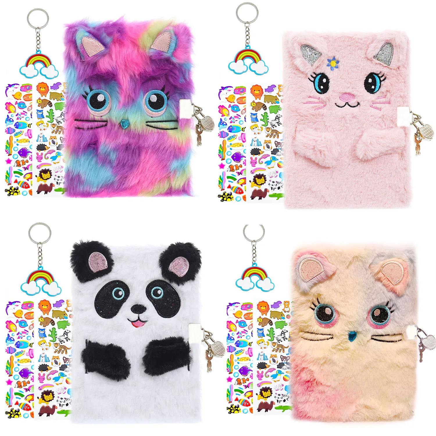 And For Book 1 Lock Cute Girls Fuzzy Kids Note Notebook With Diary Keychain Secret Gift 2 + Stic Stationery Key Plush Boys
And For Book 1 Lock Cute Girls Fuzzy Kids Note Notebook With Diary Keychain Secret Gift 2 + Stic Stationery Key Plush Boys