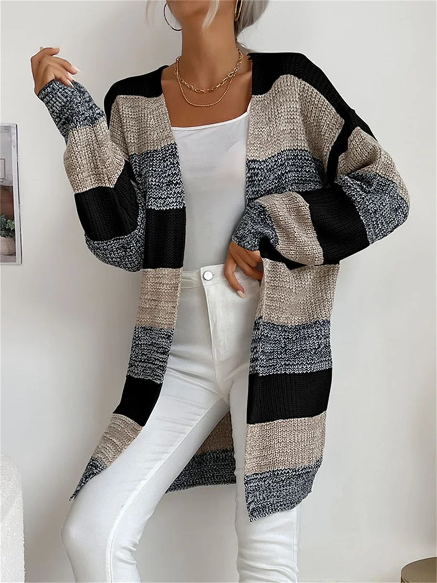 Woman Spring Autumn Style Cardigan Seater Lady Casual Long Sleeve Brown color Long Cardigan AA4498 
Woman Spring Autumn Style Cardigan Seater Lady Casual Long Sleeve Brown color Long Cardigan AA4498