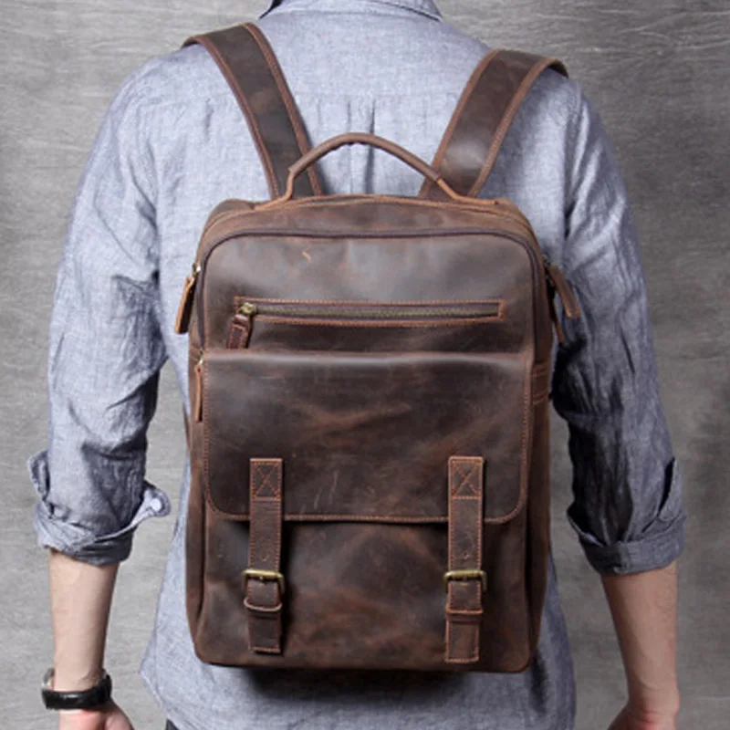 AETOO New retro crazy horse leather backpack manual first layer cowhide backpack men and women backpack travel bag
AETOO New retro crazy horse leather backpack manual first layer cowhide backpack men and women backpack travel bag