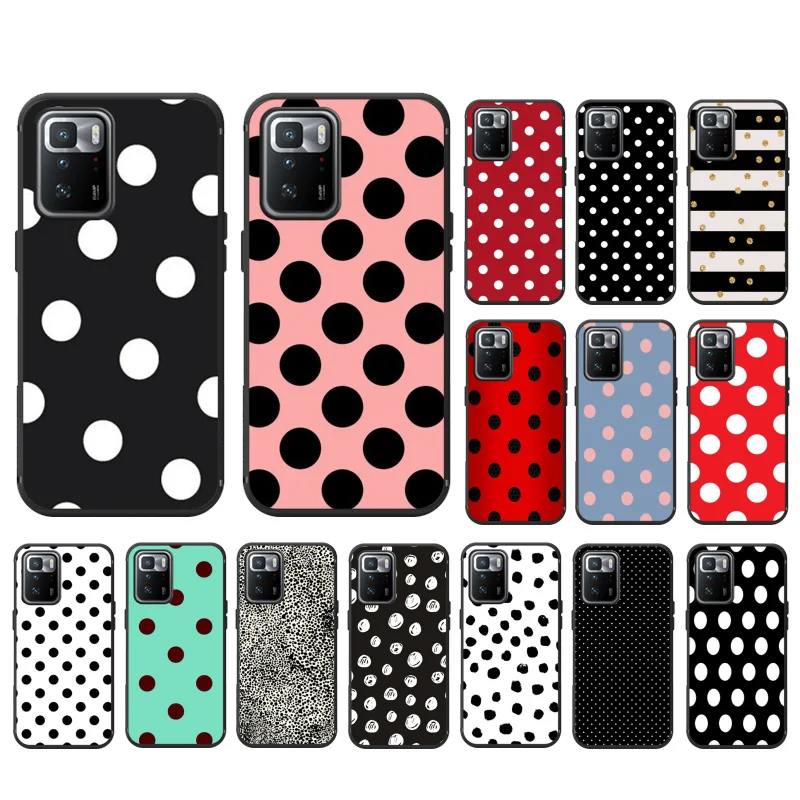 

Polka Dot Phone Case for Xiaomi Mi 11T 11lite 11T pro Poco X3 Pro Redmi Note8 Note10 Note9 Pro Note 11Redmi 10 9 9C