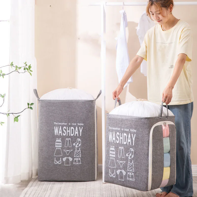 Japanese-style Home Clothes Quilt Storage Bag Large Capacity Wardrobe Moisture Proof Storage Bag Multifunctional Storage Bag
Japanese-style Home Clothes Quilt Storage Bag Large Capacity Wardrobe Moisture Proof Storage Bag Multifunctional Storage Bag