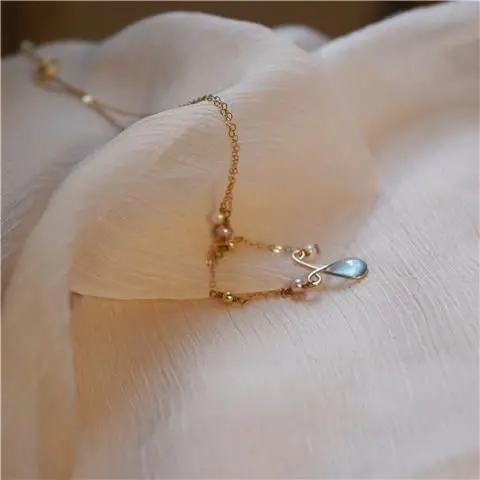 

Ожерелье Rupert's Tears женское, легкое, роскошное, нишевое, высококачественное, для подруг, парные подарки, ювелирные изделия, модные, подходящие ...