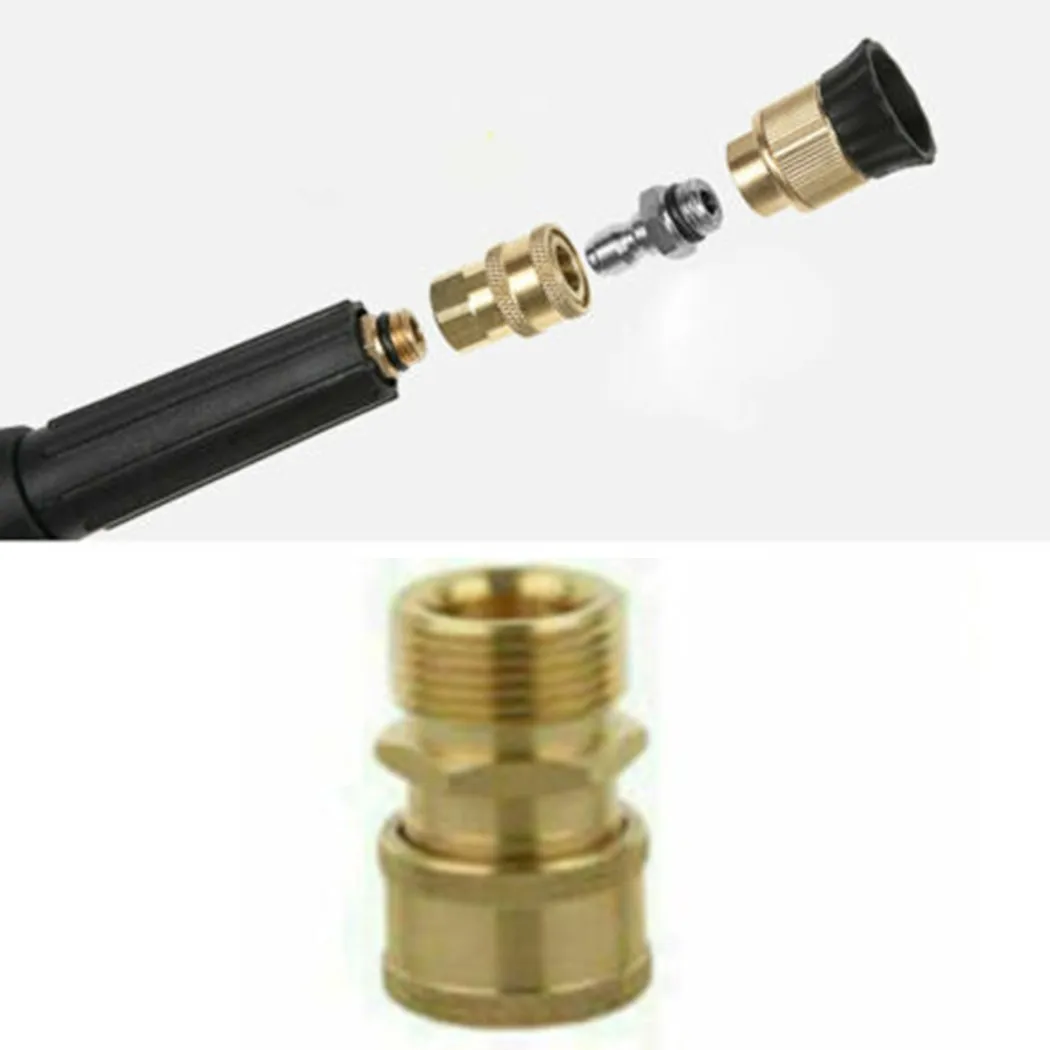Release Quick Adapter For Gun & Hose Gold High Pressure Washer Kit Set Tools Accessory Connector Coupler Elements
Release Quick Adapter For Gun & Hose Gold High Pressure Washer Kit Set Tools Accessory Connector Coupler Elements