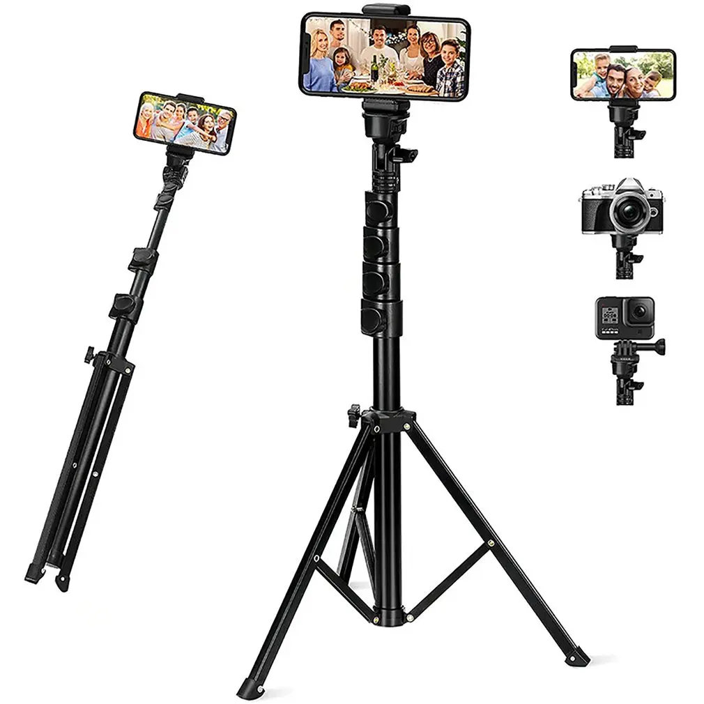 1.6m Portable Cell Phone Selfie Stick Tripod Light Stand Selfie Tripod Max Load To 5KG For Photo Studio Light TV Station Tripod
1.6m Portable Cell Phone Selfie Stick Tripod Light Stand Selfie Tripod Max Load To 5KG For Photo Studio Light TV Station Tripod