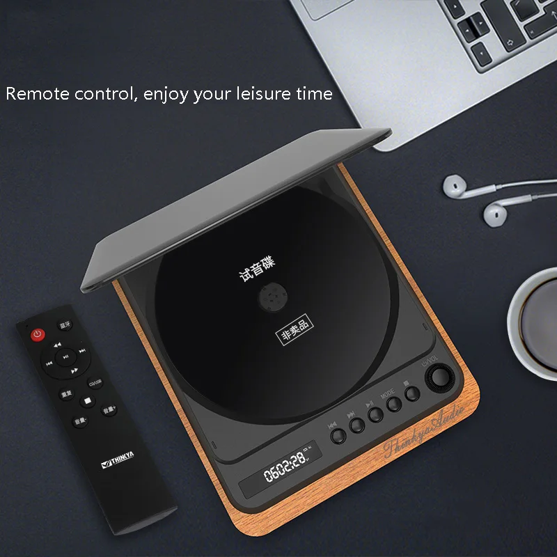 

Новый проигрыватель компакт-дисков Fever, портативный Домашний Беспроводной аудиоплеер Walkman Top с Bluetooth, встроенный аккумулятор, CD-проигрыватель с дистанционным управлением