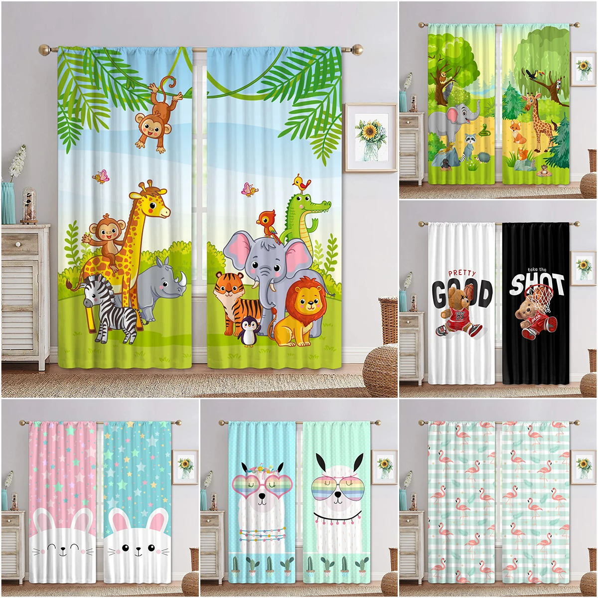 Cute Little Animals 3D Digital Printing Bedroom Living Room Window Curtains 2 Panels
Cute Little Animals 3D Digital Printing Bedroom Living Room Window Curtains 2 Panels