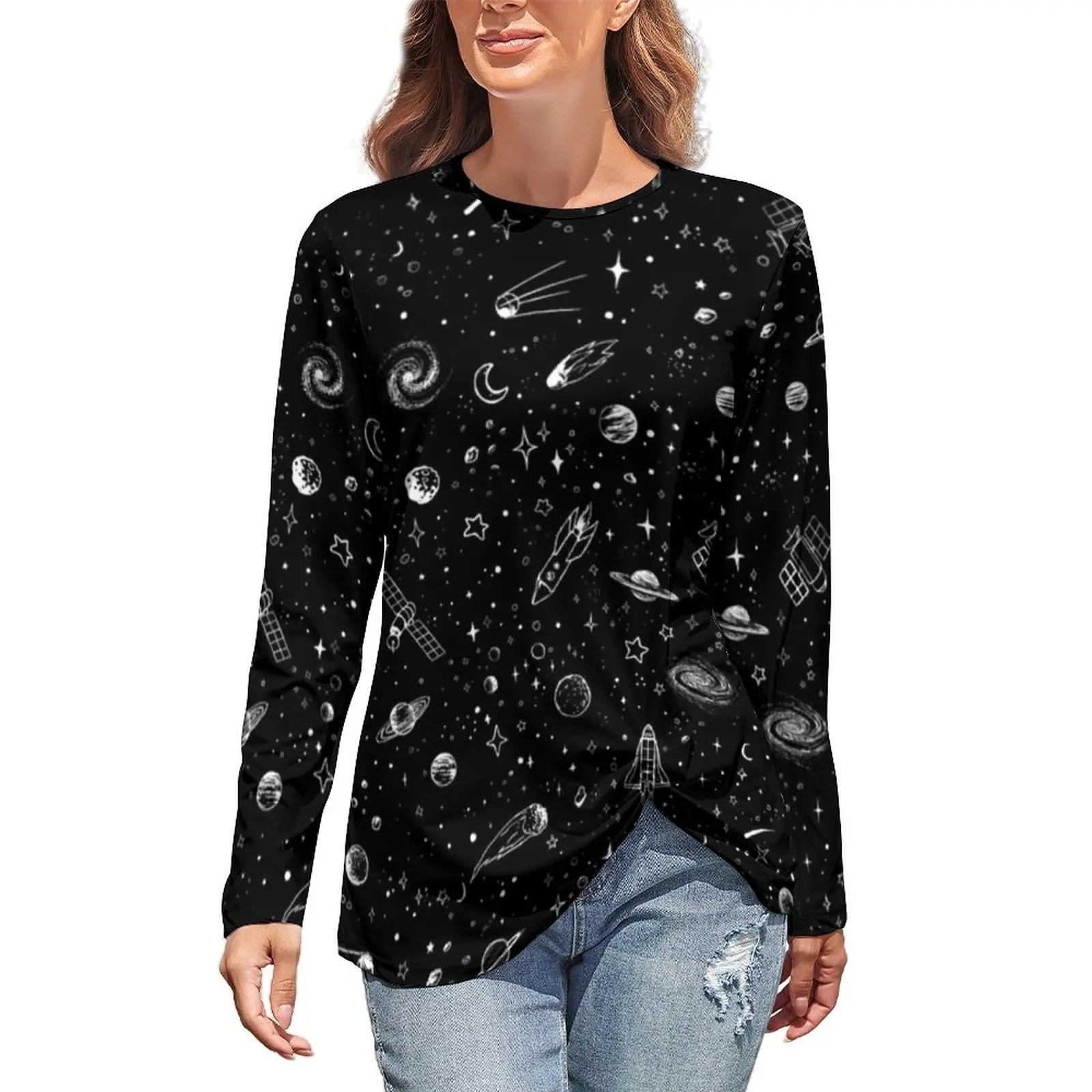 Moon Star T Shirt Space Pullover Kawaii Harajuku Ladies Tee Shirt Spring Top Shirts
Moon Star T Shirt Space Pullover Kawaii Harajuku Ladies Tee Shirt Spring Top Shirts