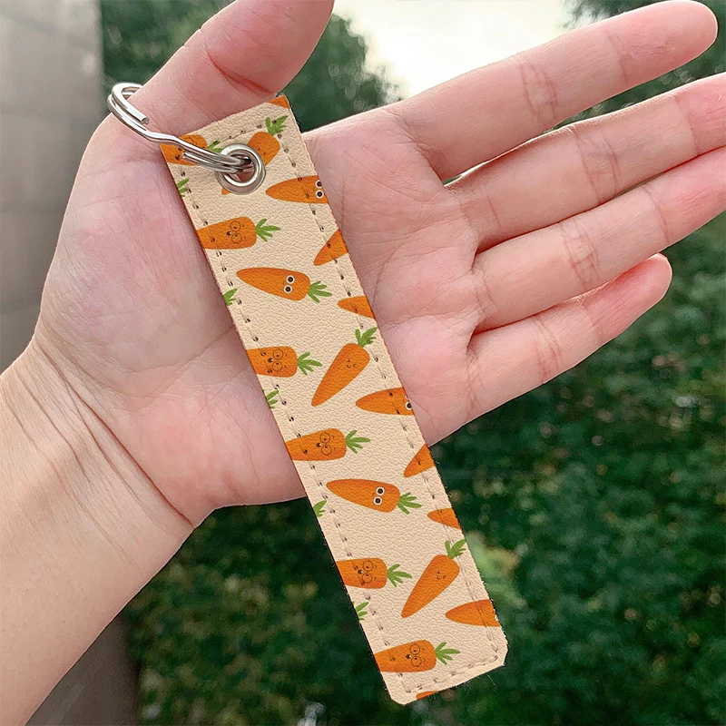 Fashion Happy Carrots leather motorcycle Key chain Strap Key rings Hanging Holder Bag Wallet Trinket Keychain Hanging Bag
Fashion Happy Carrots leather motorcycle Key chain Strap Key rings Hanging Holder Bag Wallet Trinket Keychain Hanging Bag