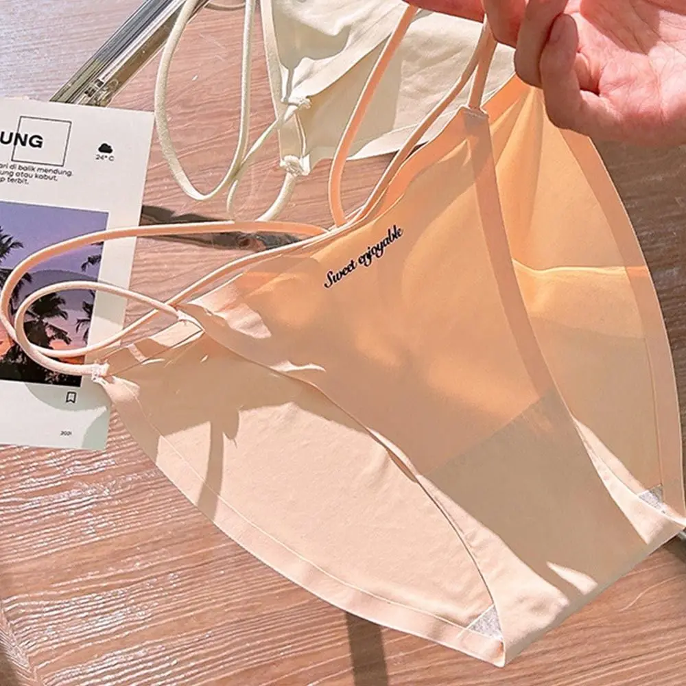 Bacterial Breathable Pure Color Sexy Letter Soft Bandage Panties Seamless Underpants Ice Silk Briefs Female Lingerie
Bacterial Breathable Pure Color Sexy Letter Soft Bandage Panties Seamless Underpants Ice Silk Briefs Female Lingerie