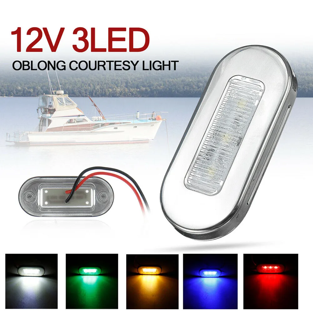 2pcs DC12V 3LED Marker Light Chrome Courtesy Light Mount Yacht Marine Boat Cabin Deck Lamp Waterproof Tail Lights Accessories
2pcs DC12V 3LED Marker Light Chrome Courtesy Light Mount Yacht Marine Boat Cabin Deck Lamp Waterproof Tail Lights Accessories