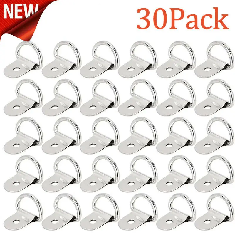 30pcs Black D Shape Pull Hook Tie Down Anchors Ring Iron Stainless Steel Cargo Tie Down Ring For Car Truck Trailers RV Boats
30pcs Black D Shape Pull Hook Tie Down Anchors Ring Iron Stainless Steel Cargo Tie Down Ring For Car Truck Trailers RV Boats