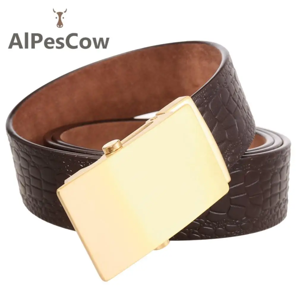 Male High Quality Full Grain Leather Ratchet Belts for Men 100% Alps Cowhide Business Luxury Waistband Formal Casual Waist Strap
Male High Quality Full Grain Leather Ratchet Belts for Men 100% Alps Cowhide Business Luxury Waistband Formal Casual Waist Strap