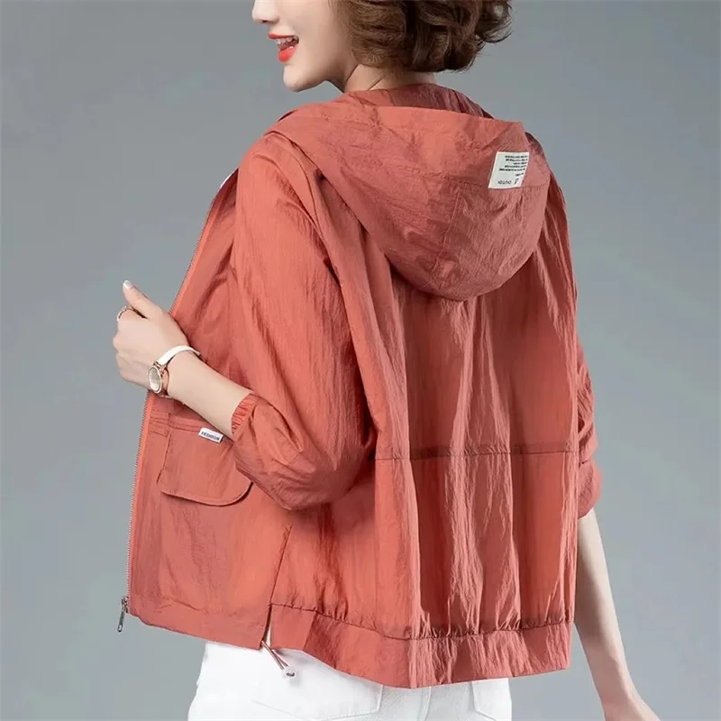 Women's Jacket Casual 2023 New Hooded Long Sleeves Sun protection Thin Coat Summer Lightweight Jacket Outwear
Women's Jacket Casual 2023 New Hooded Long Sleeves Sun protection Thin Coat Summer Lightweight Jacket Outwear