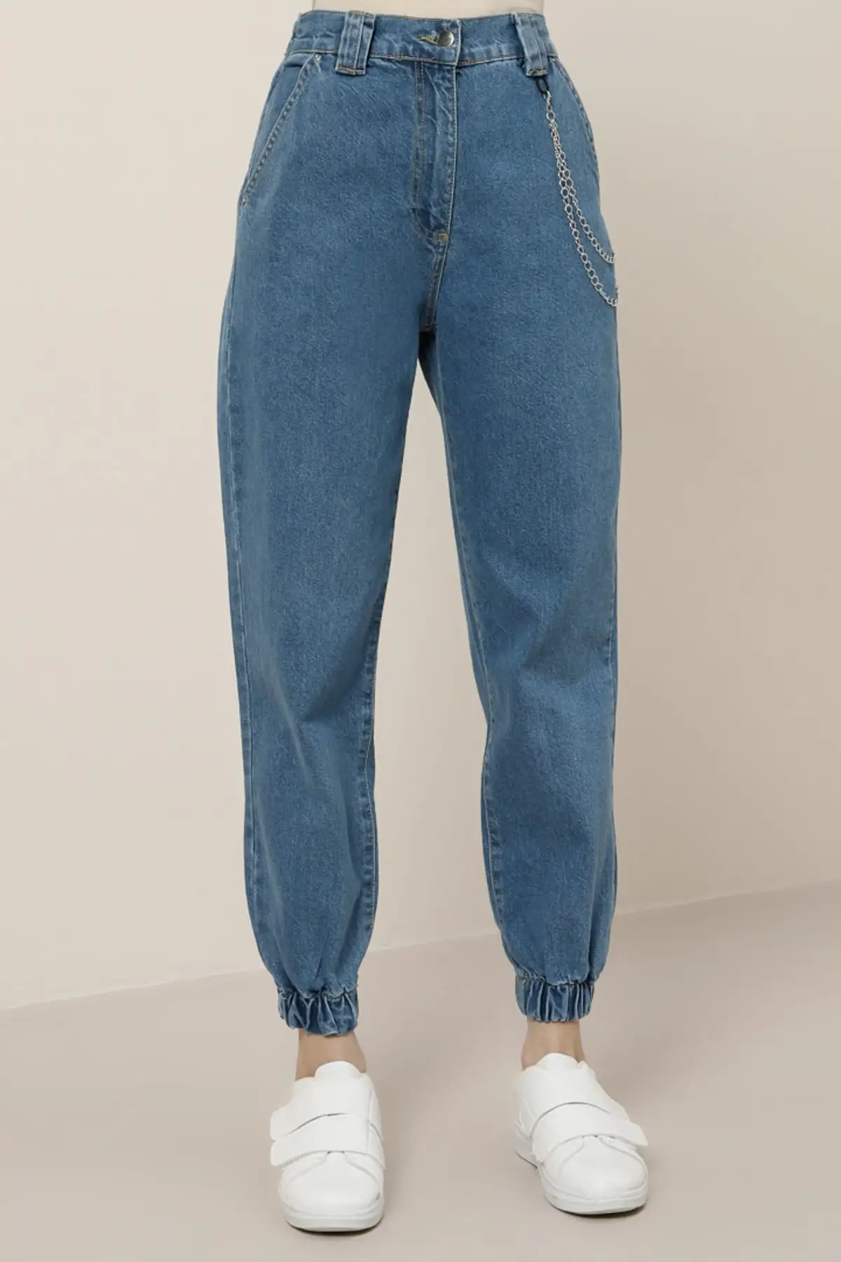 Natural Fabric Chain taylor Indigo Jeans for Women Women's Islamic Clothing Pants
Natural Fabric Chain taylor Indigo Jeans for Women Women's Islamic Clothing Pants