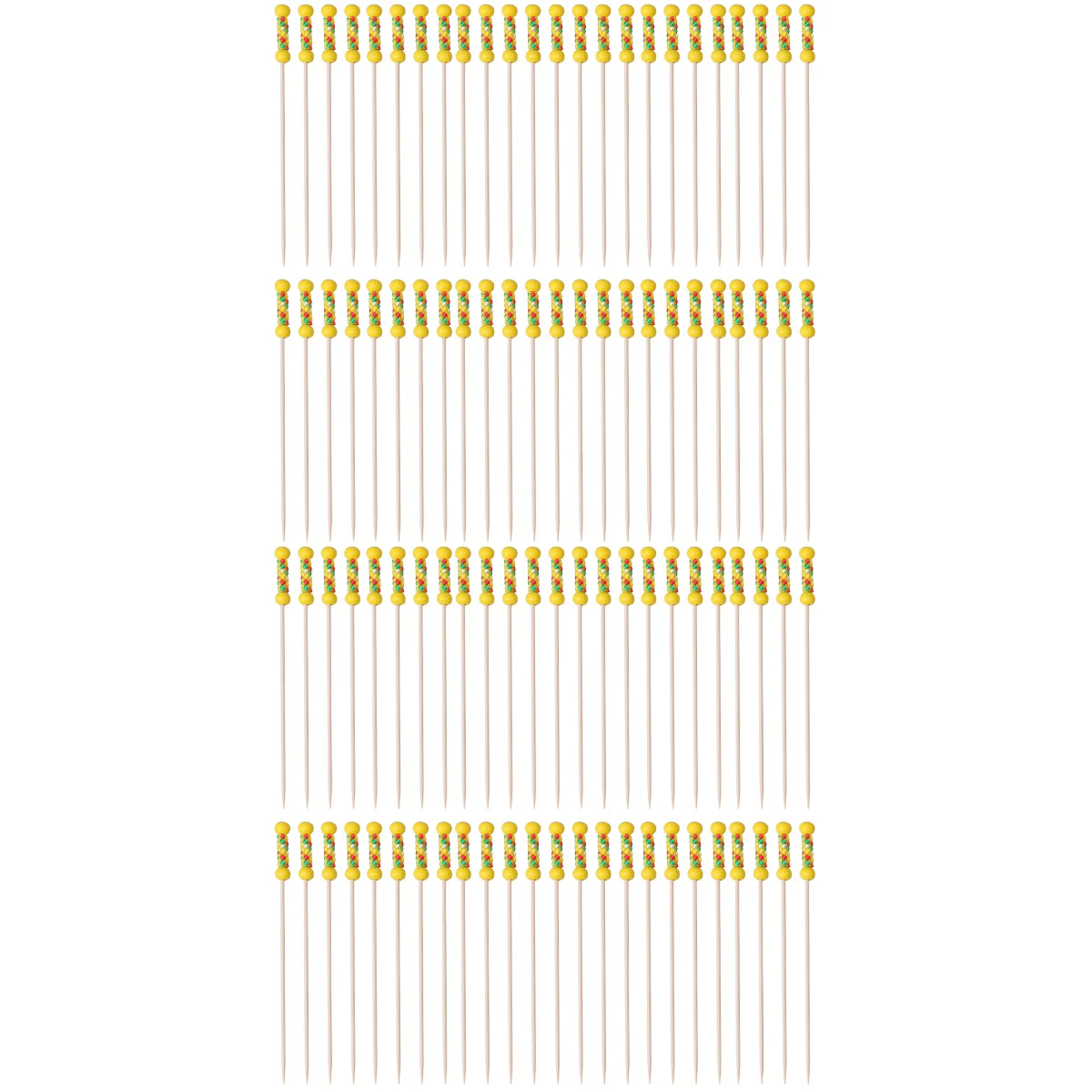 200 pcs Beautiful Double Bead Shape Design Picks Creative Disposable Fruit Food Picks Decorative Cocktail Drink Picks Handy
200 pcs Beautiful Double Bead Shape Design Picks Creative Disposable Fruit Food Picks Decorative Cocktail Drink Picks Handy