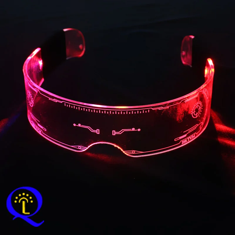 

Cool Luminous Colorul LED Light Up Glasses Glowing Neon Light Flashing Party Glasses For Nightclub DJ Dance Party Decor