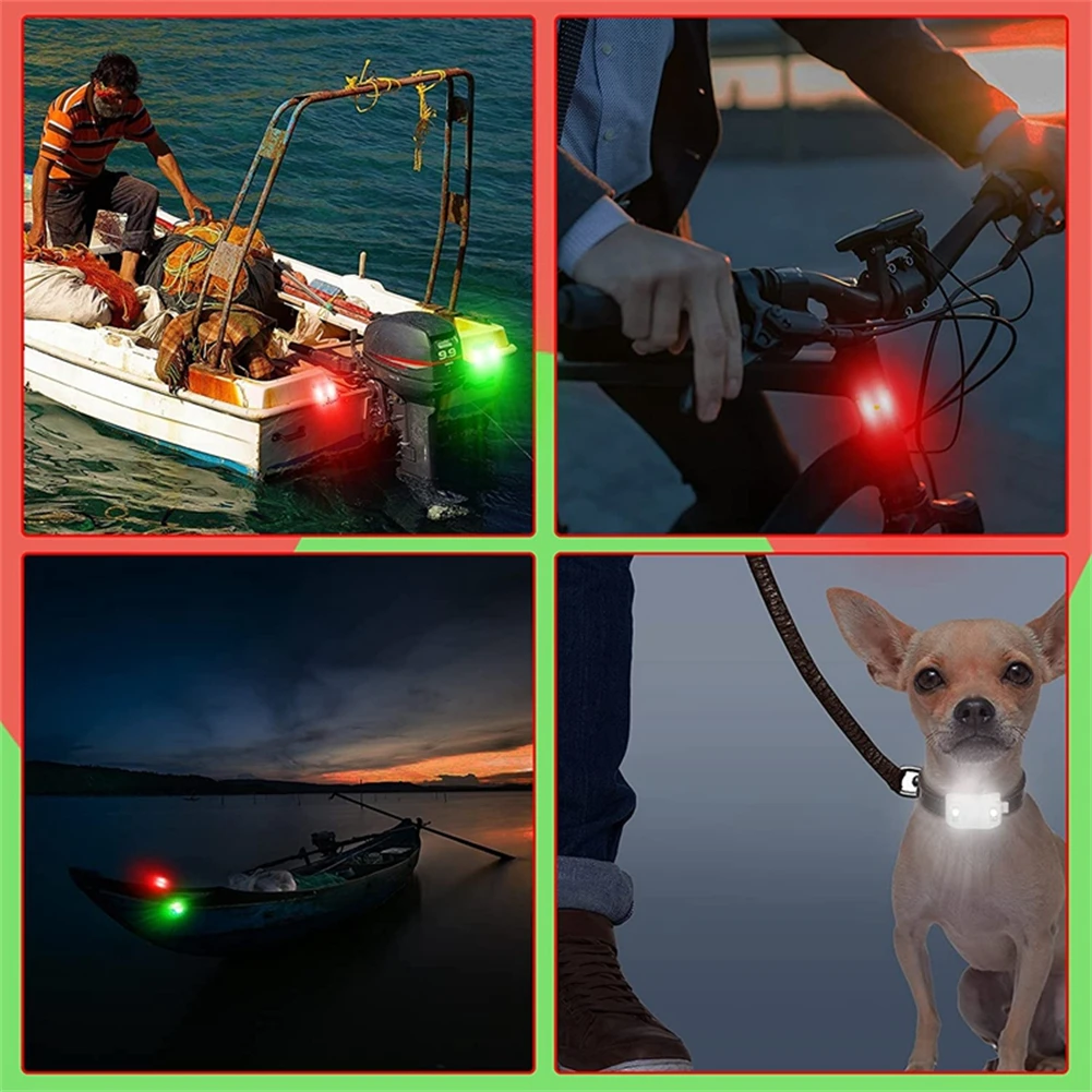 4XLED Marine Navigation Light For Yachts Motorboats Bicycles Hunting Night Fishing Batteries AG10 Batteries (Included) Silicone
4XLED Marine Navigation Light For Yachts Motorboats Bicycles Hunting Night Fishing Batteries AG10 Batteries (Included) Silicone