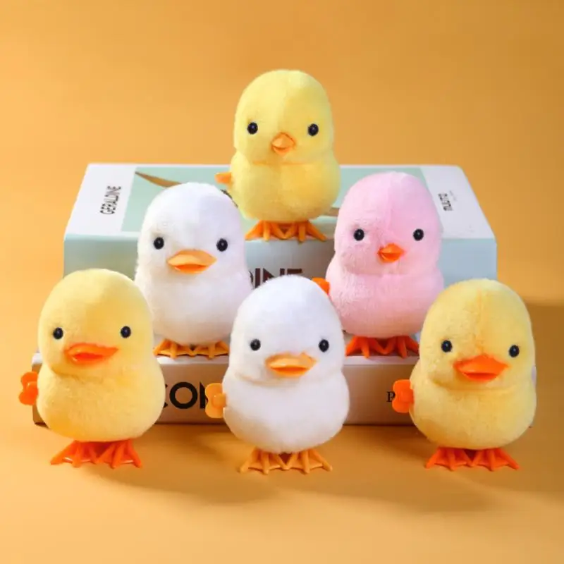 Cartoon Simulation Chicken Toys Cute Spring Braking Plush Jumping Duck Children Toy Clockwork Toy Soft 6x8x9cm Interactive Toy
Cartoon Simulation Chicken Toys Cute Spring Braking Plush Jumping Duck Children Toy Clockwork Toy Soft 6x8x9cm Interactive Toy