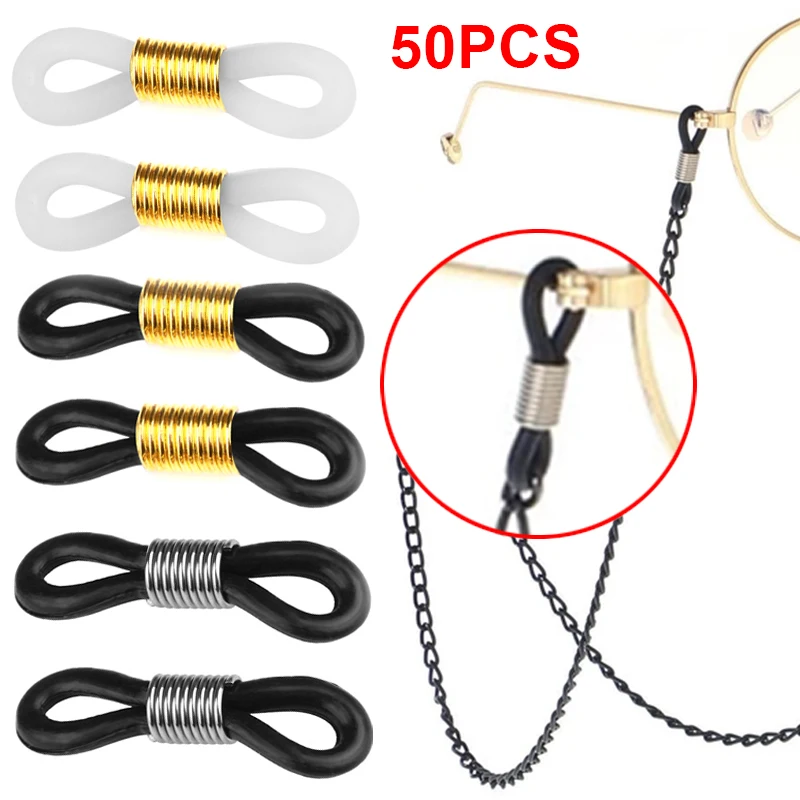 50pc/lot Eyeglass Chain Non-Slip Ring Sunglasses Adjustable Cord Holder Glasses End Loop Connector Rubber Eyewear Strap Retainer
50pc/lot Eyeglass Chain Non-Slip Ring Sunglasses Adjustable Cord Holder Glasses End Loop Connector Rubber Eyewear Strap Retainer