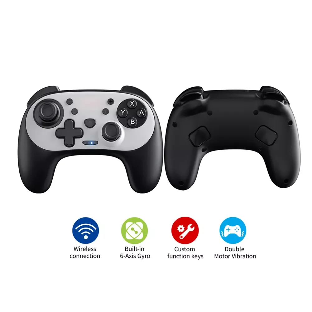 NEW2023 Bluetooth- 5.0 Game Controllers Gamepads with Storage Bag Gamepad Joystick 6-Axis Gyro Turbo Vibration for Switch OLED
NEW2023 Bluetooth- 5.0 Game Controllers Gamepads with Storage Bag Gamepad Joystick 6-Axis Gyro Turbo Vibration for Switch OLED