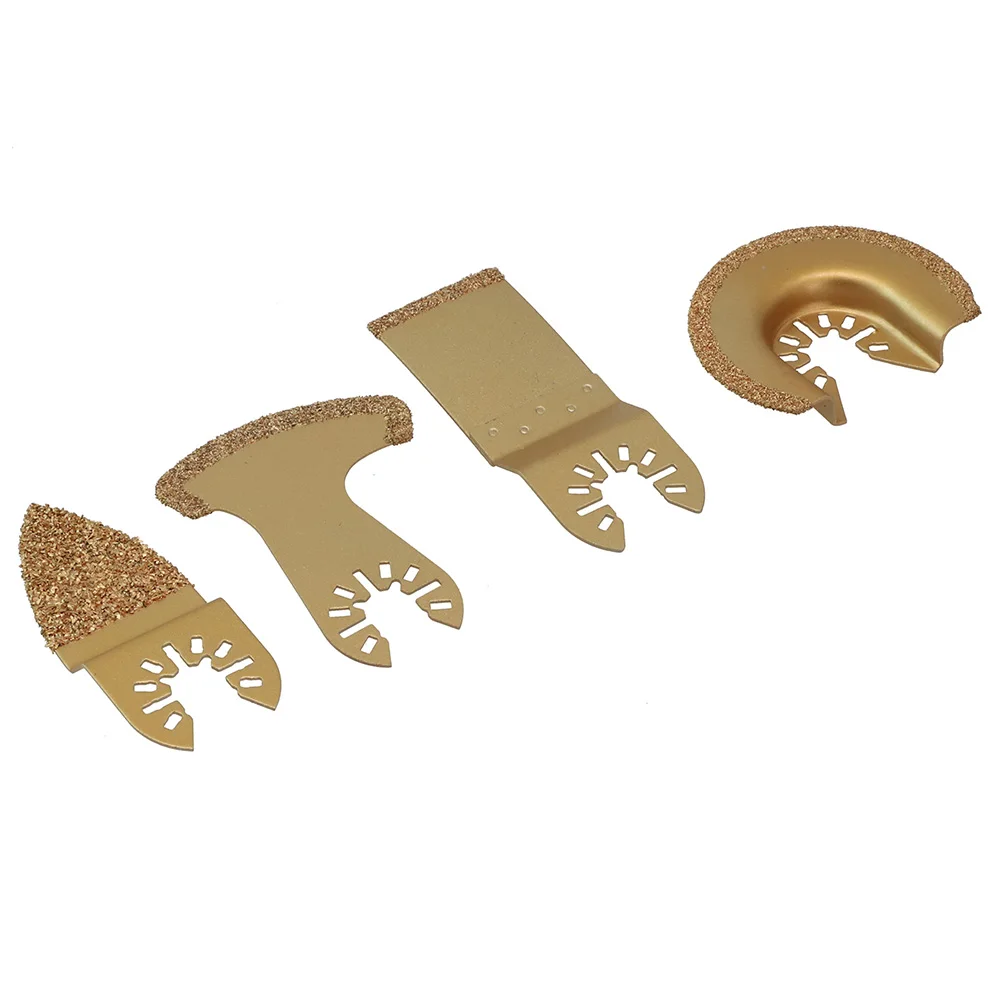 4pcs/Set Carbide Oscillating Tool Quck-release Saw Blades Multi-tool Power Renovator Trimmer Saw Blades For Tail Bath
4pcs/Set Carbide Oscillating Tool Quck-release Saw Blades Multi-tool Power Renovator Trimmer Saw Blades For Tail Bath