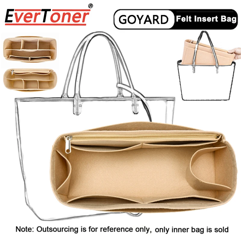 EverToner Felt Insert Organizer For Goyard GM PM Mini Tote Bag Womens Handbag Inner Purse Travel Cosmetic Liner Bags Shaper
EverToner Felt Insert Organizer For Goyard GM PM Mini Tote Bag Womens Handbag Inner Purse Travel Cosmetic Liner Bags Shaper