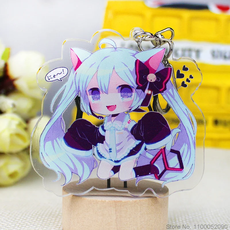 6cmAnime Hatsune Miku Keychain Figures Cosplay Acrylic Key Chain Ring Car Keychains Accessories Trinket Women Gift Christmas Toy
6cmAnime Hatsune Miku Keychain Figures Cosplay Acrylic Key Chain Ring Car Keychains Accessories Trinket Women Gift Christmas Toy