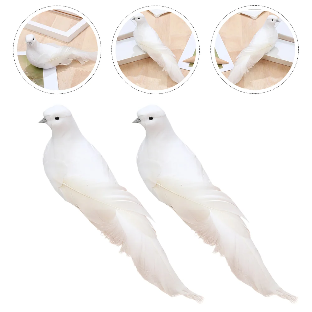 Bird Birds Christmas Pastoral White Artificial Ornament Figurine Dove Statues Clipsanimal Decorative Garden Pigeon Mini Adorable 
Bird Birds Christmas Pastoral White Artificial Ornament Figurine Dove Statues Clipsanimal Decorative Garden Pigeon Mini Adorable