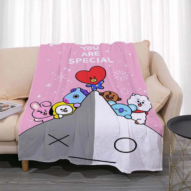 Fleece Throw Blanket for Bed BT21 Fluffy Soft Blankets Sofa Summer Bedroom Decoration Bedspread the Decorative Boho Custom Anime
Fleece Throw Blanket for Bed BT21 Fluffy Soft Blankets Sofa Summer Bedroom Decoration Bedspread the Decorative Boho Custom Anime