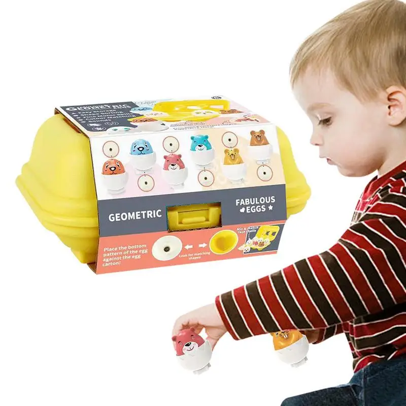 Matching Egg Set Pressing Sorting Eggs Toy 6PCS Egg Puzzle Toy Sensory Color & Shape Sorter Birthday Gift Montessori Shape
Matching Egg Set Pressing Sorting Eggs Toy 6PCS Egg Puzzle Toy Sensory Color & Shape Sorter Birthday Gift Montessori Shape