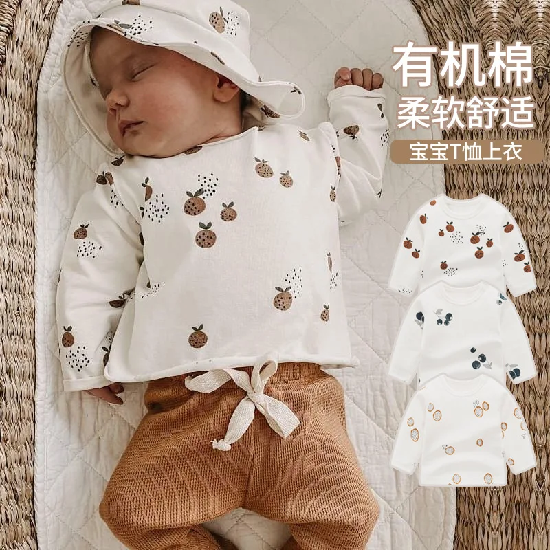 Ins Children's Organic Cotton Boys and Girls T-shirt Spring Long Sleeved T-Shirt Baby Top Graphic T Toddler Boy Clothes
Ins Children's Organic Cotton Boys and Girls T-shirt Spring Long Sleeved T-Shirt Baby Top Graphic T Toddler Boy Clothes