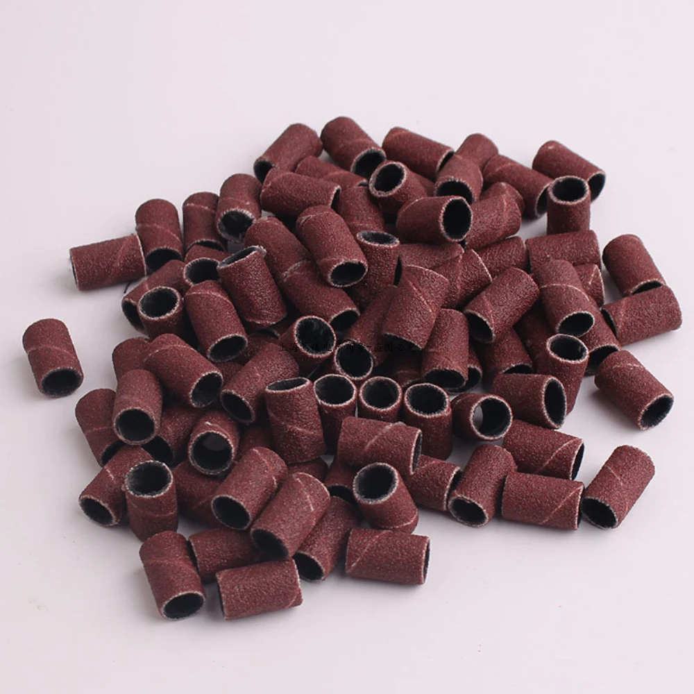 New 100pcs /pack Sanding Cap Bands for Electric Manicure Machine 180/120/80 Grit Nail Drill Grinding Bit Files Pedicure Tool Set
New 100pcs /pack Sanding Cap Bands for Electric Manicure Machine 180/120/80 Grit Nail Drill Grinding Bit Files Pedicure Tool Set