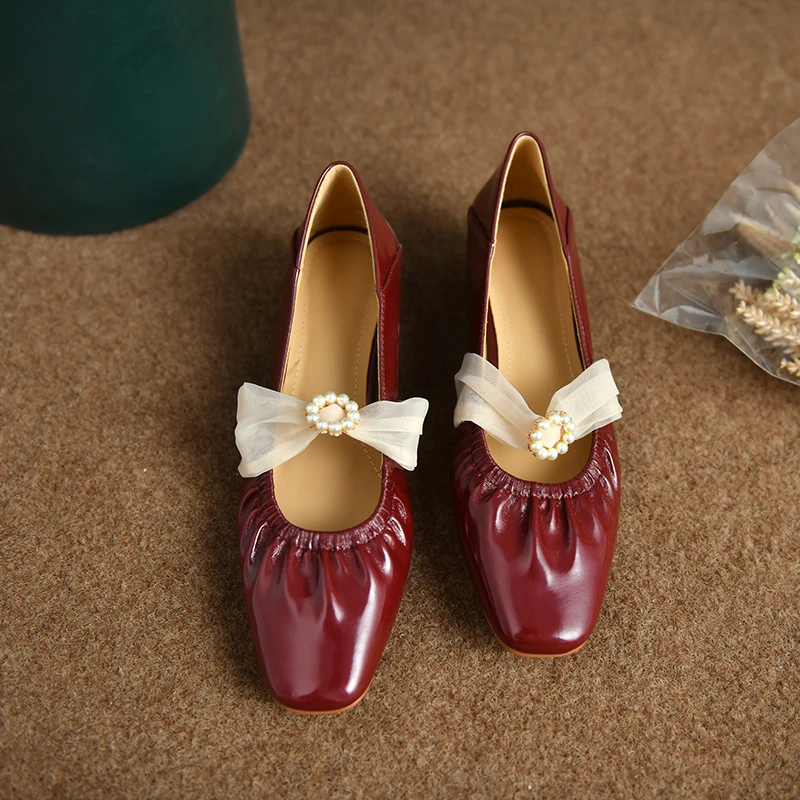 Ladies Flat Shoes Retro Square Toe Leather Loafers Women's 2022 Spring Casual Burgundy Flat Elegant Tassel Women's Shoes
Ladies Flat Shoes Retro Square Toe Leather Loafers Women's 2022 Spring Casual Burgundy Flat Elegant Tassel Women's Shoes